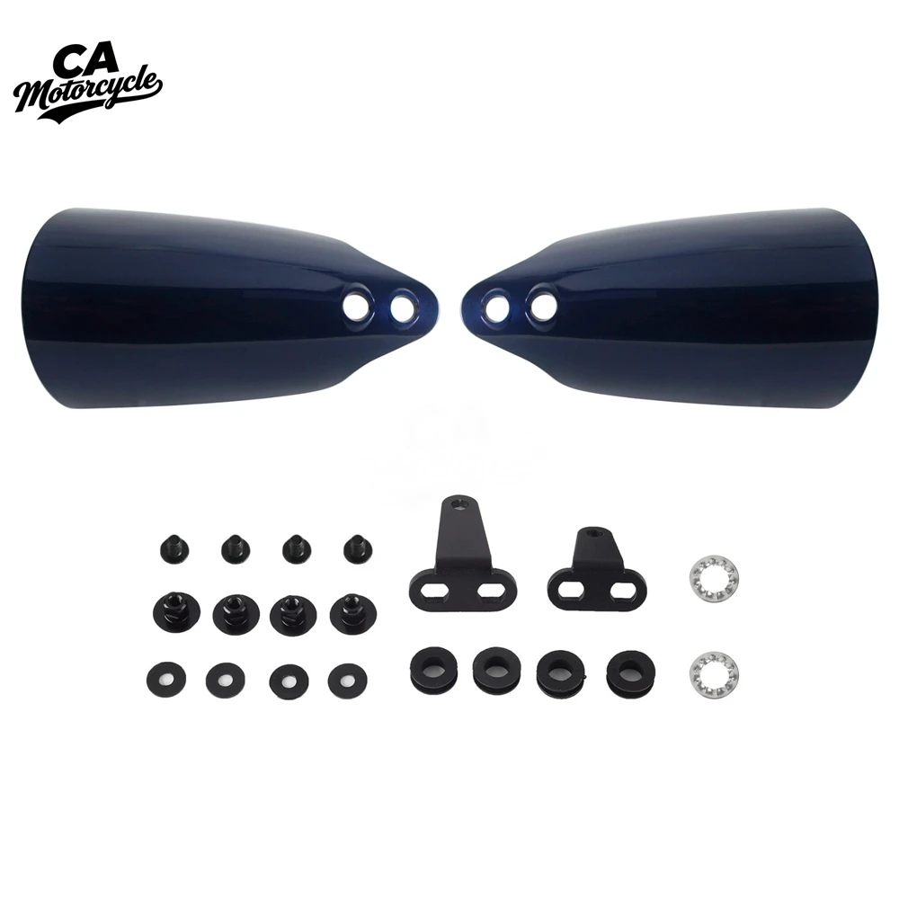 For Harley Softail 1996-14 Convertible Cross Bones Deluxe Deuce Night Train Rocker Springer Classic Handguard Shield Hand Guard