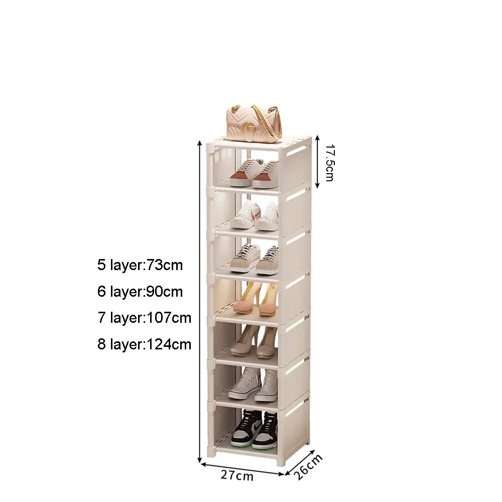 Wall Corner Shoe Rack Multiple Layers Shoe Organizer Space Saving Rack Adjustable Shelf Simple Saving Cabinet Household Products