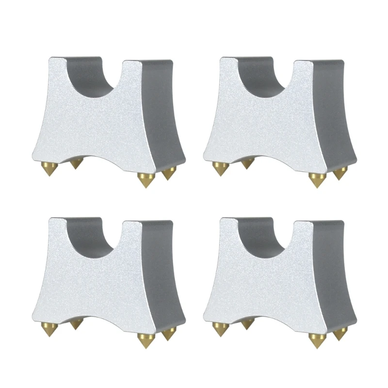 

J6PA 4Pcs/lot Speaker Spikes Support Metal Trailing Pad Loudspeaker Cable Feet Nails