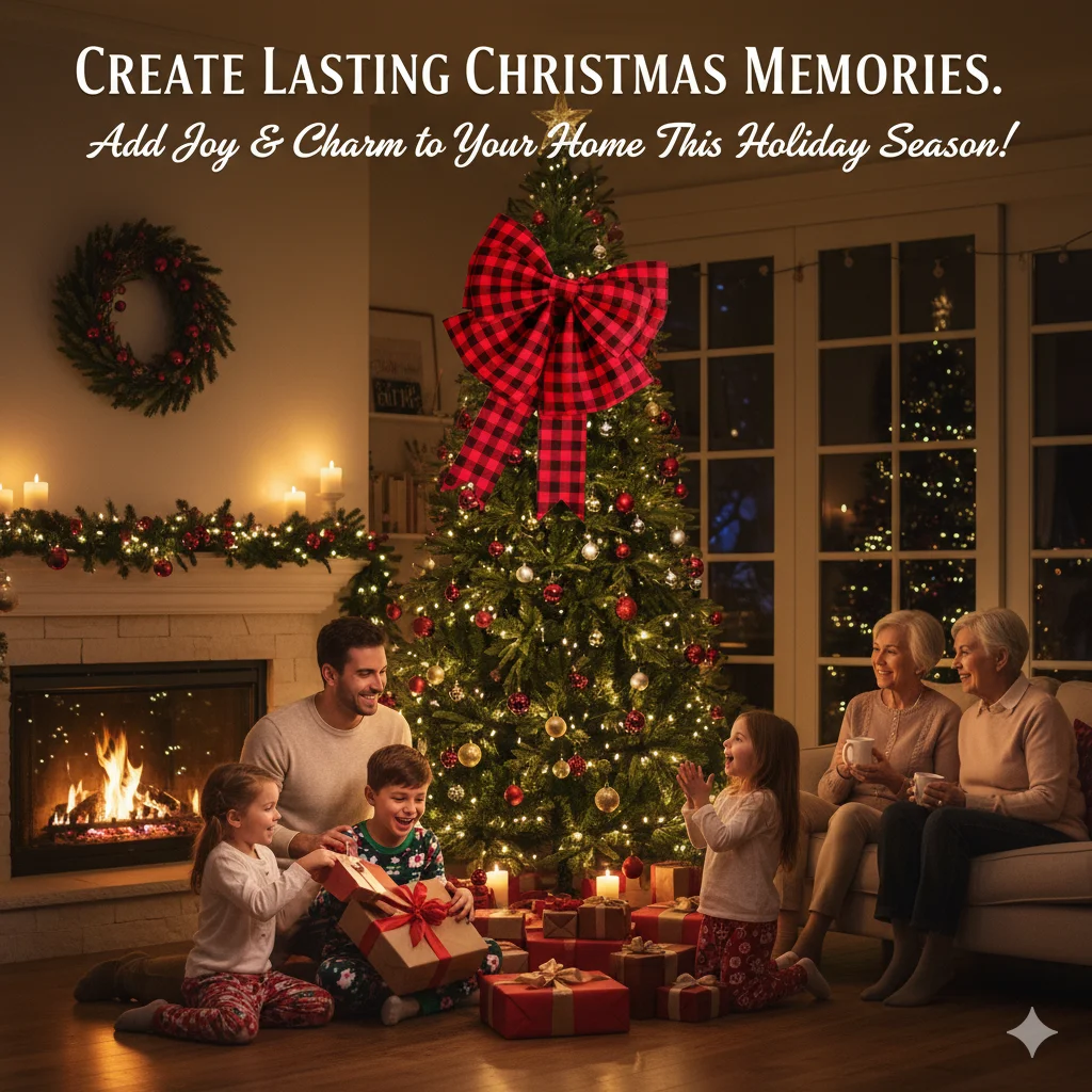 

Big Checkered EVA Foam Bow Handmade Large Knot Decor For Wedding Christmas Party Backdrop DIY Festive Home New Year Ornament