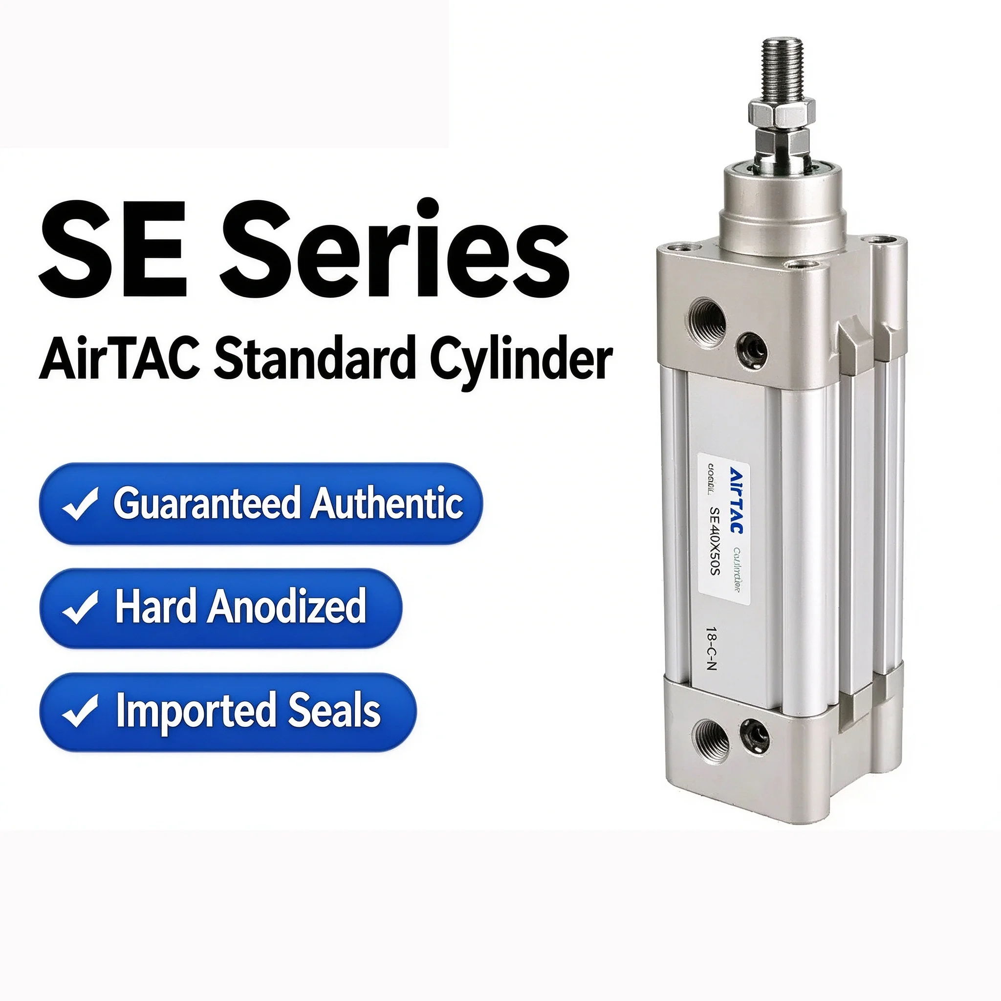 AIRTAC SE80 Pneumatic Standard Air Cylinder 25 50 75 100 125 150 175 200 250 300 350 400 450 500 600 700 800 900 1000 Stroke