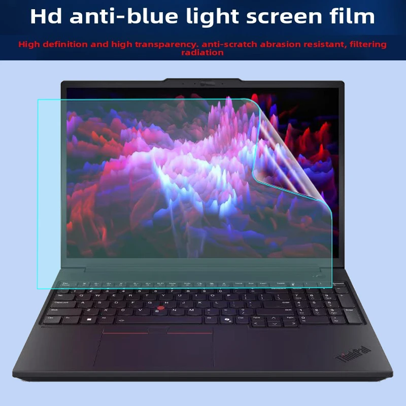 

For New Lenovo ThinkPad P16s P16v T16 P16 Gen 4/3/2/1 Silicone Keyboard Film Laptop Screen Film Anti-blue HD Toughened Film