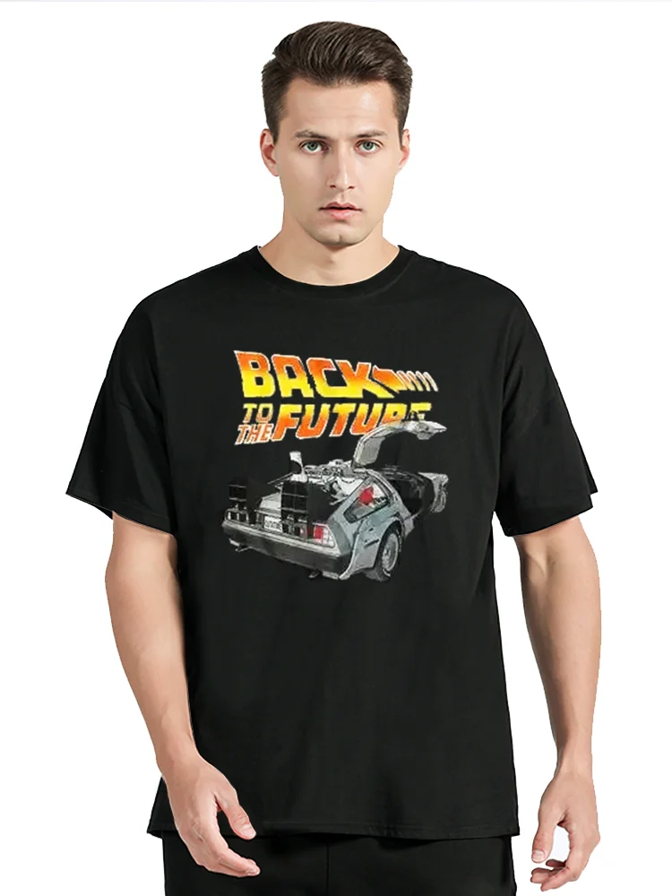 Back To The Future T Shirt Graphic Print Fashion Streetwear Cotton T-shirt Unisex Tops Oversized Tees Fitness Men's Clothing