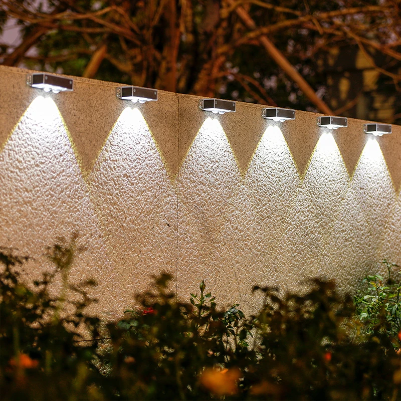 

Настенный светильник на солнечной батарее, светодиодное ландшафтное освещение с интеллектуальным датчиком, автоматическим включением/выключением, светильник на солнечной энергии для сада, забора, дорожки