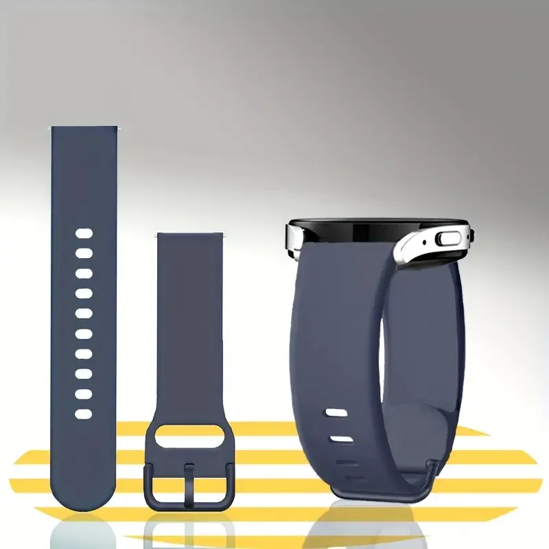 삼성 갤럭시 워치 7/FE/6/5/프로/4 클래식 43-47mm/액티브 2 실리콘 20mm 22mm 스트랩 화웨이 GT 4-3-2-2e 밴드