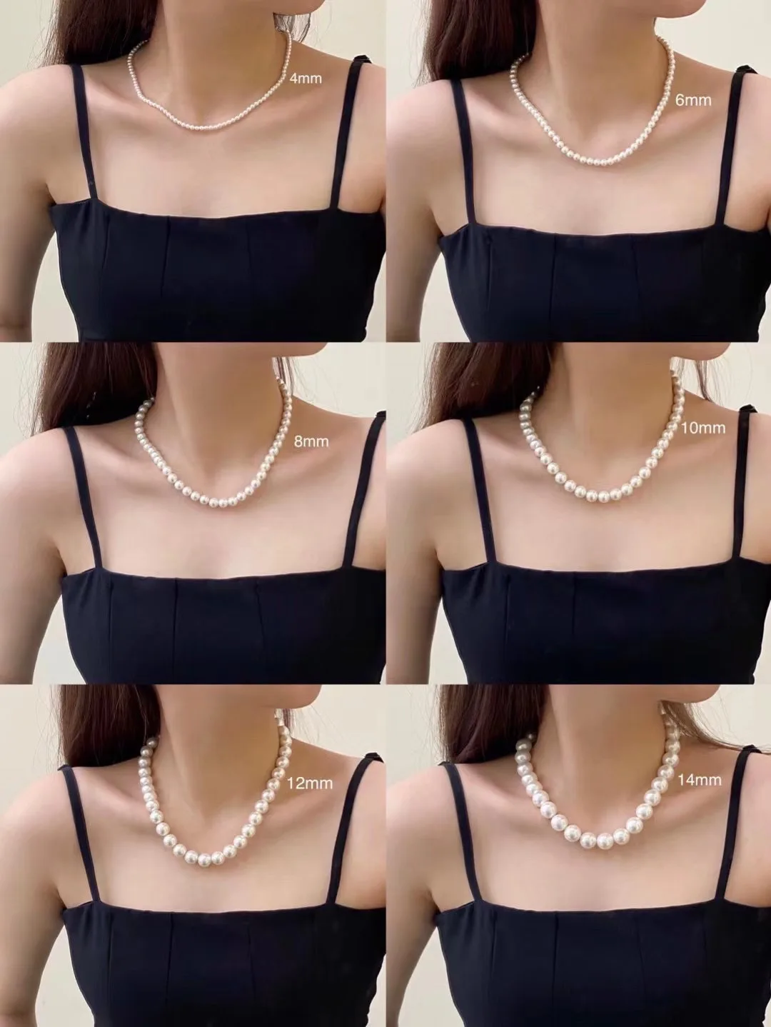 Pearl Choker Necklace High Luster White for Women Spring Summer French Korean Trendy Elegant Versatile Premium Jewelry