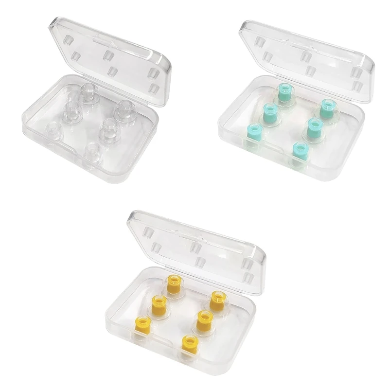 2025 nuevo 6 uds almohadillas silicona para auriculares 4,0mm-6,0mm almohadillas repuesto para auriculares