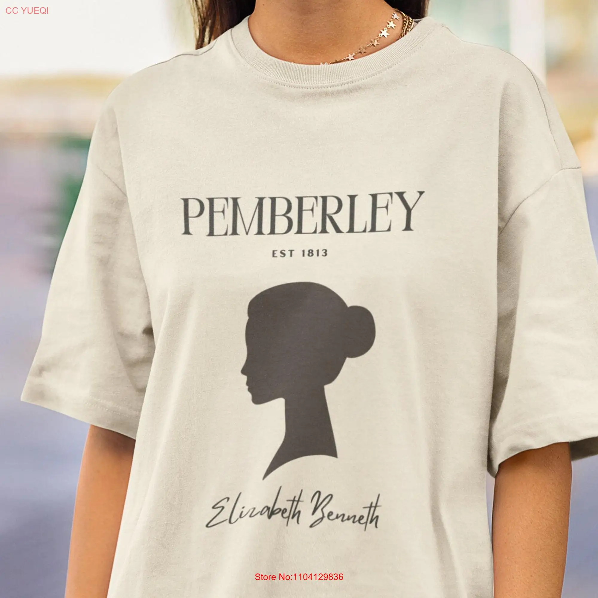 Pride and Prejudice Pemberley T Shirt Jane Austen 1813 Bookish Design Book Lover Apparel Literary for Her