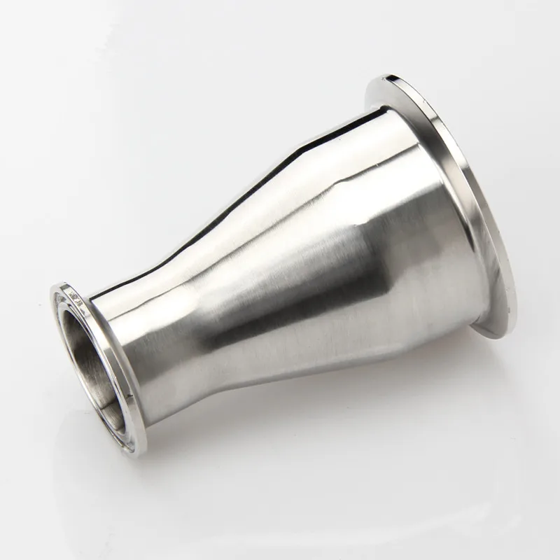 19/25/32/38/45/51/57/63/76/89/102Mm Reducer SS304 Stainless Steel Sanitary Ferrule 50.5-119Mm Concentic Pipe Fitting Tri Clamp