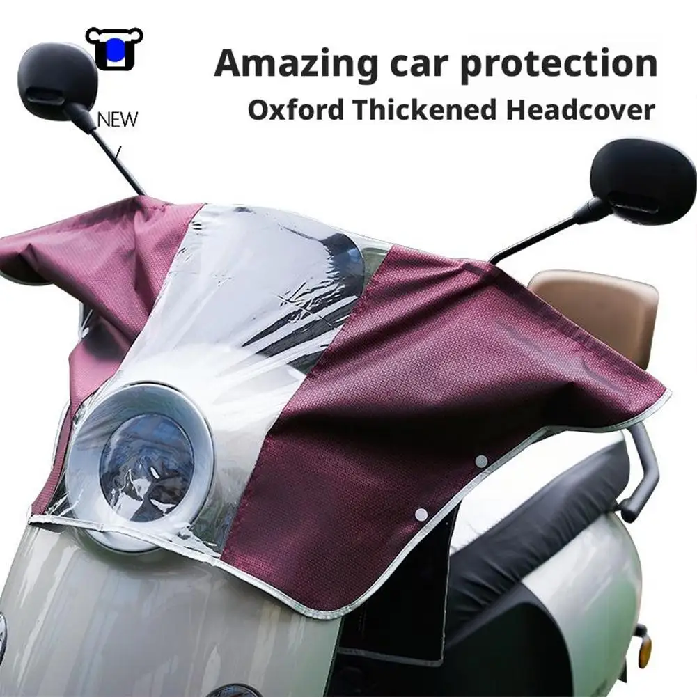 Cubierta Universal para lluvia para cabeza de vehículo eléctrico, mango de viento a prueba de polvo, cubierta para motocicleta, instrumento de Control Central, resistente al agua Pa J9K1