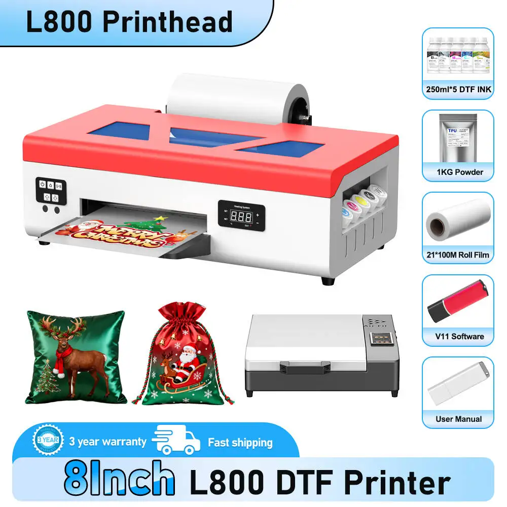 

A4 DTF Printer For Epson L800 DTF Printer Direct Transfer Film Printer For Textile T-shirt Printing DTF Transfer Printer
