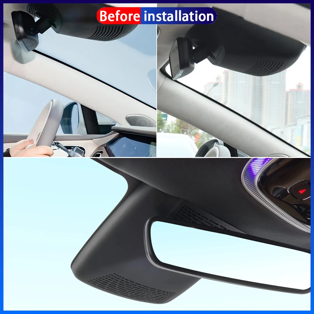 HighCity لـ MG 9 MG9 EV SAIC Rising F7 2023 2024 2025 2026 Dash Cam Camera DVR للرؤية الليلية Wifl التوصيل والتشغيل مسجل فيديو