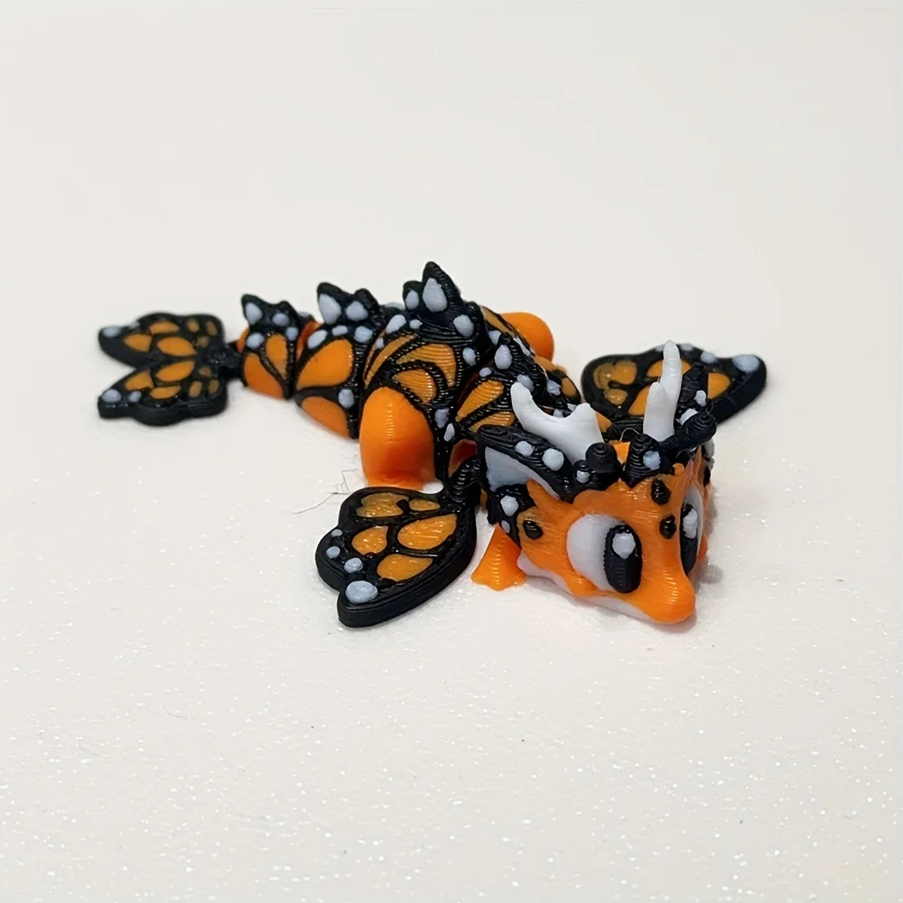 نموذج اليعسوب والبيض اللطيف والرائع مطبوع ثلاثي الأبعاد لتزيين سطح المكتب البلاستيكي، هدية العيد لعيد الميلاد والهالوين