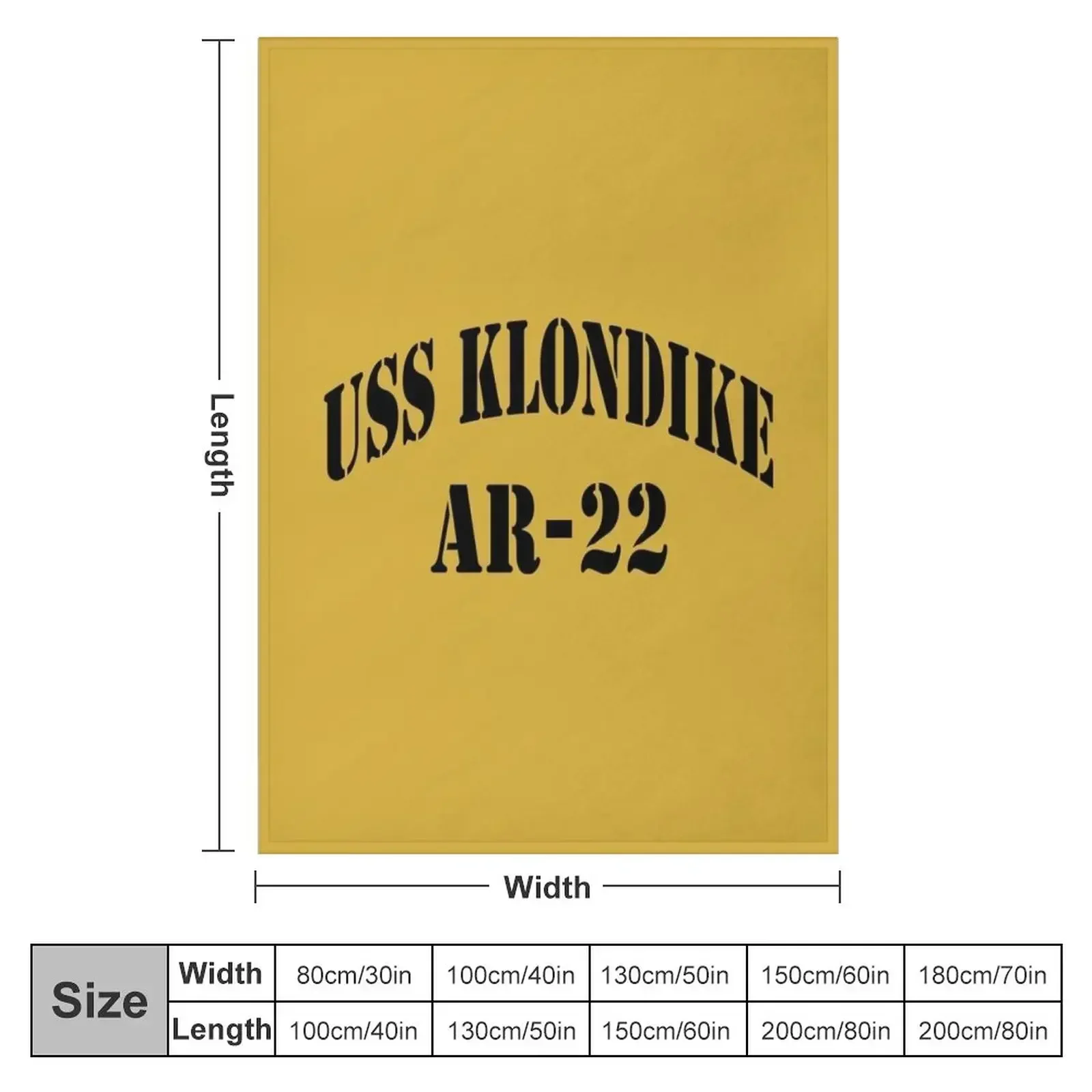 USS KLONDIKE (AR-22) SHIP'S STORE Throw Blanket Travel Beach funny gift Blankets