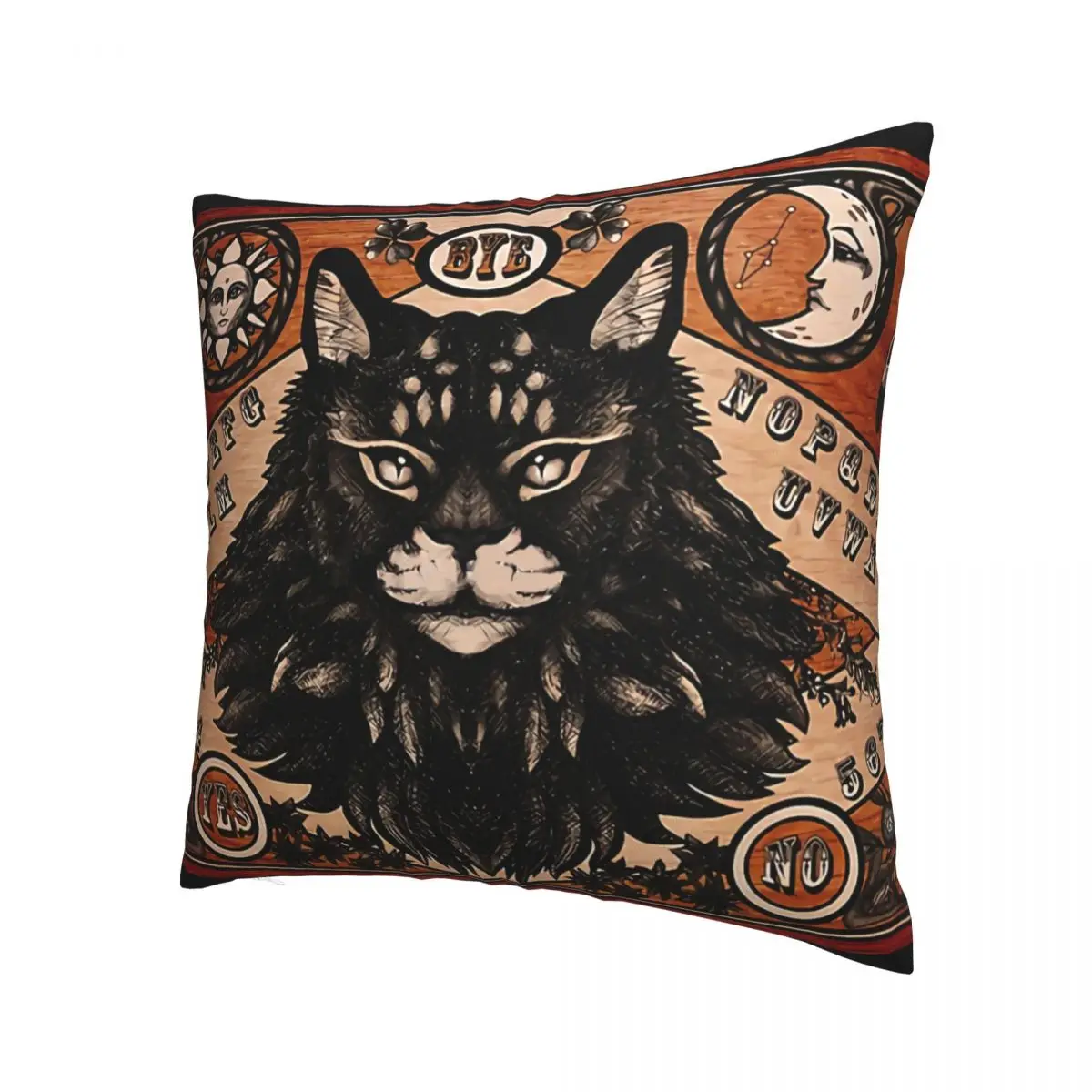 Ouija Board Maine Coon Edition Pillowcase Hip Hop Backpack Cushion For Sofa DIY Printed Office Hug Pillowcase Decorative