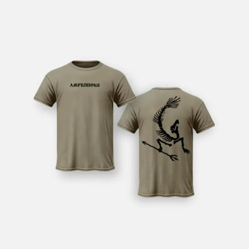 AMPHIBIOUS T SHIRT LARGE NOT FORWARD OBSERVATIONS GROUP QILO