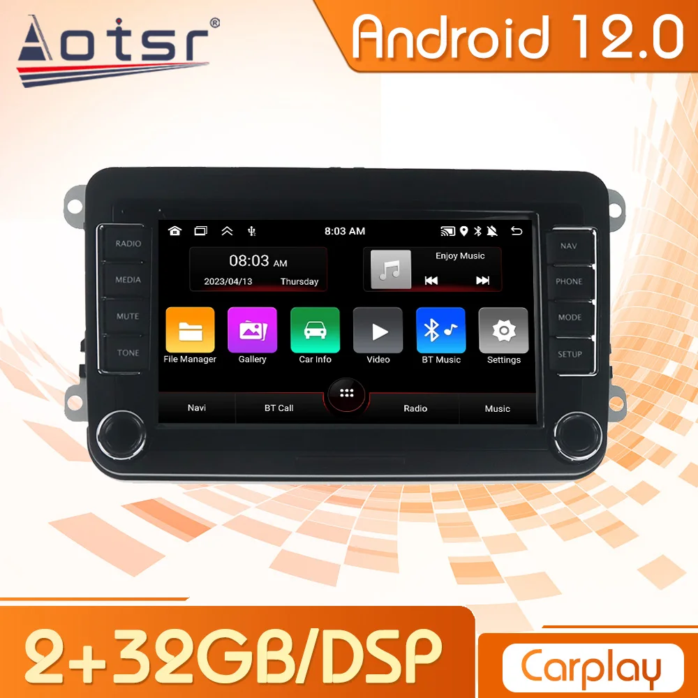 8 Core Gps Android Classic 7 Inch Multimidia Player Radio Stereo For Volkswagen Polo Golf Tiguan Passat B7 Octavia Carplay