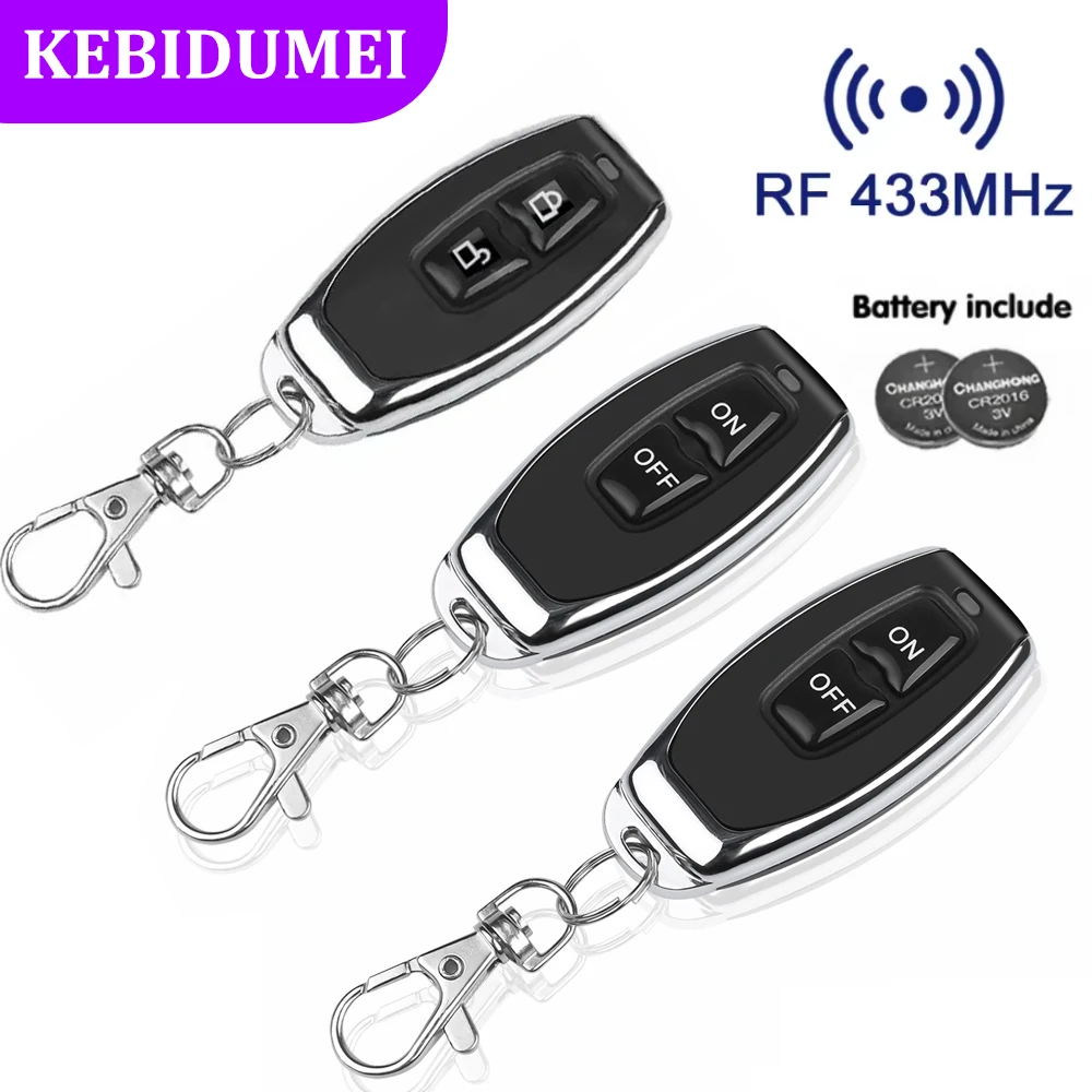 433MHz Learning Remote Control RF Remote Contro Learning Code EV1527 Smart Home Transmitter For Car Gate Garage Door Alarm Key