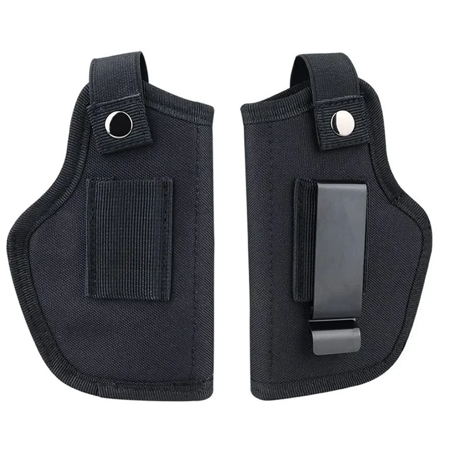 Tactical IWB Universal Gun Holster Concealed Carry Waist Belt Metal Clip Pistol Case for Glock 17 Makarov 9mm All Size Handgun