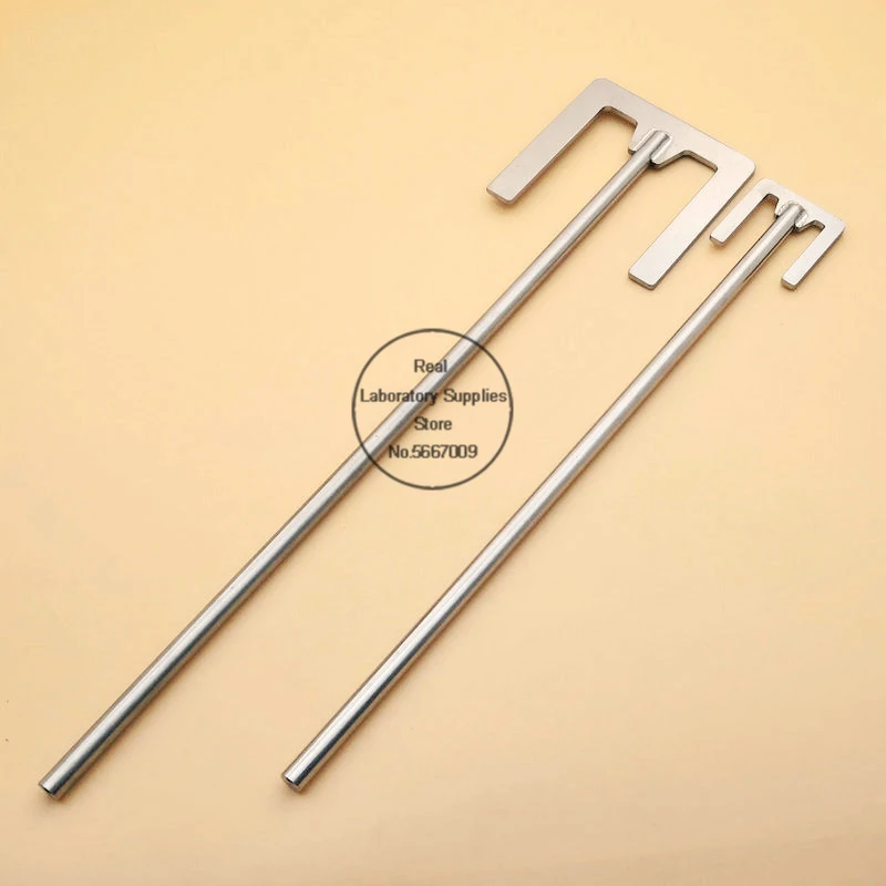 1pcs Lab Stainless Steel E-type Stirring Blade SUS304 Dispersion Paddle with Rod for  Chemistry Laboratory Equipment