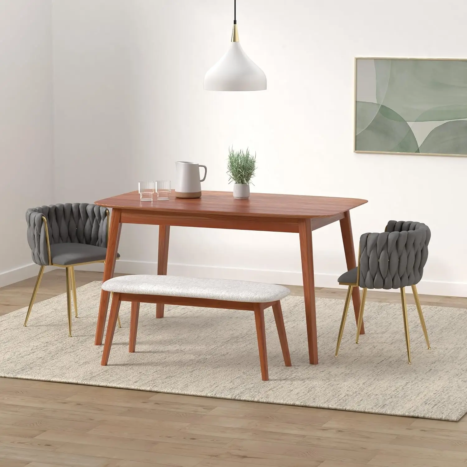 Velvet Dining Chairs 6pcs Gold Metal Legs Modern Upholstered Accent for Living Dining Kitchen, Customized