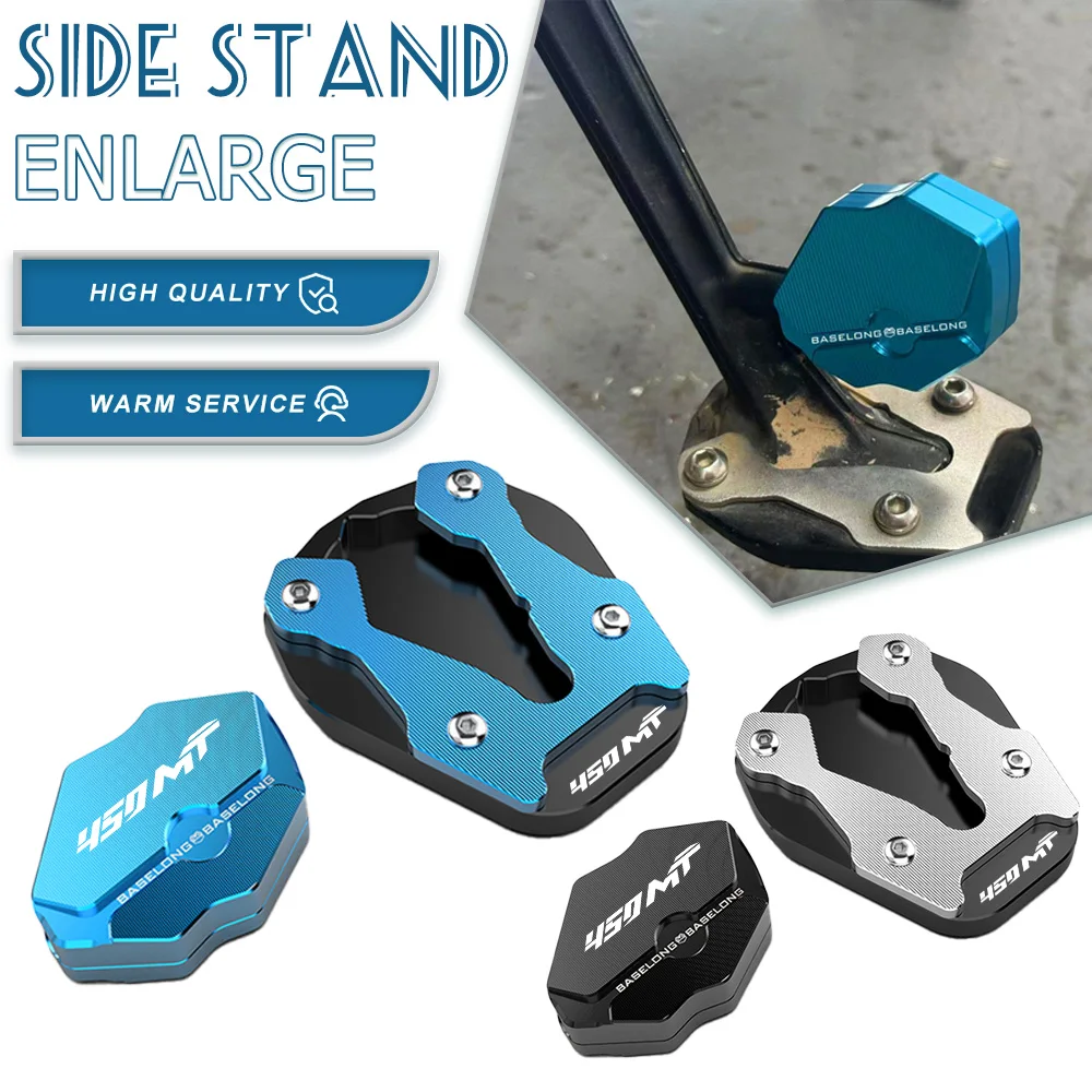 

Motorcycles accessories For CFMOTO CF MOTO 450 MT 450MT MT450 2024 2025 Foot Side Stand Enlarger Plate Pad Kickstand Extension