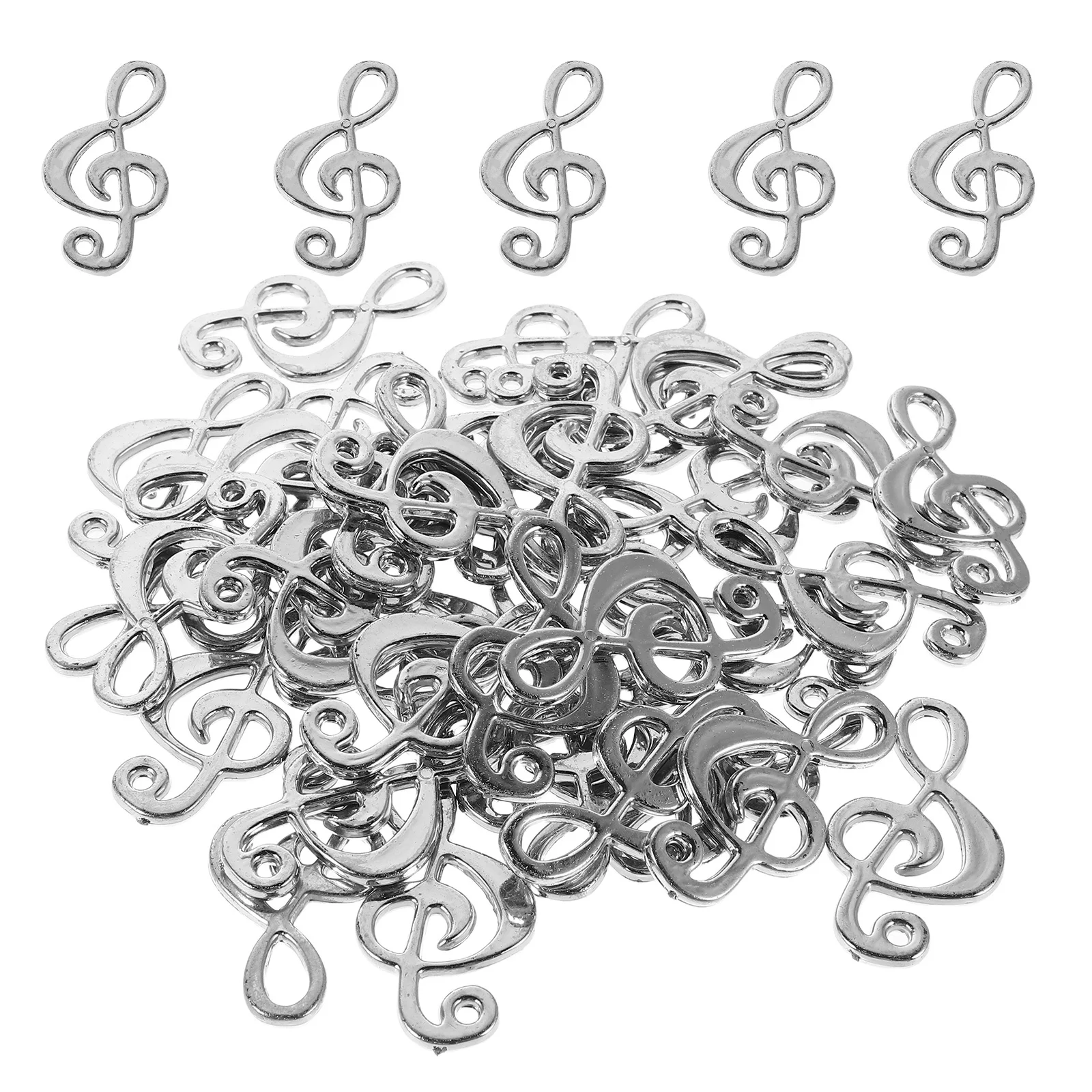 

60 шт., винтажные подвески из сплава с музыкальной нотой, подвески для DIY, ожерелье, браслет, изготовление ювелирных изделий, музыкальные символы, музыкальные подвески