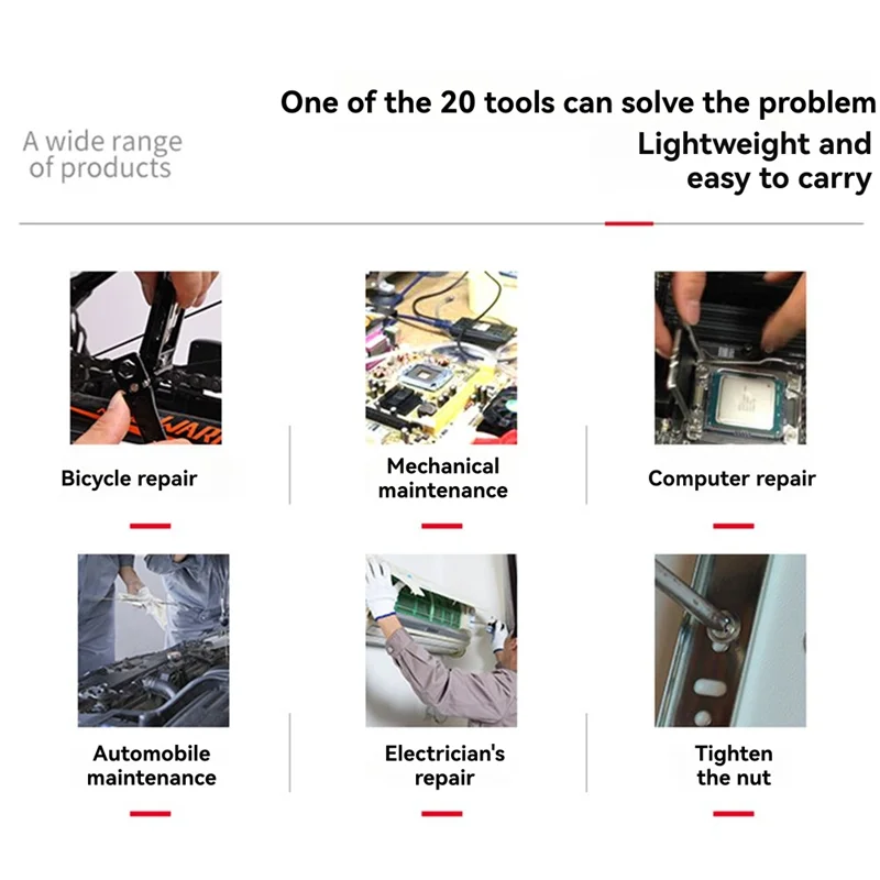 A51Q-متعددة الوظائف دراجة مجموعة أدوات إصلاح سلسلة الفاصل القاطع متعددة الوظائف مفك وجع مجموعة للدراجات الجبلية والطريق #4