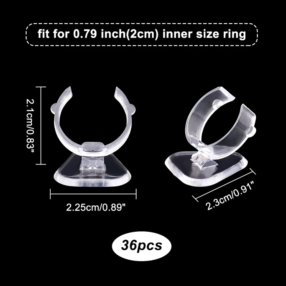 30Pcs Acrylic Ring Display Holder