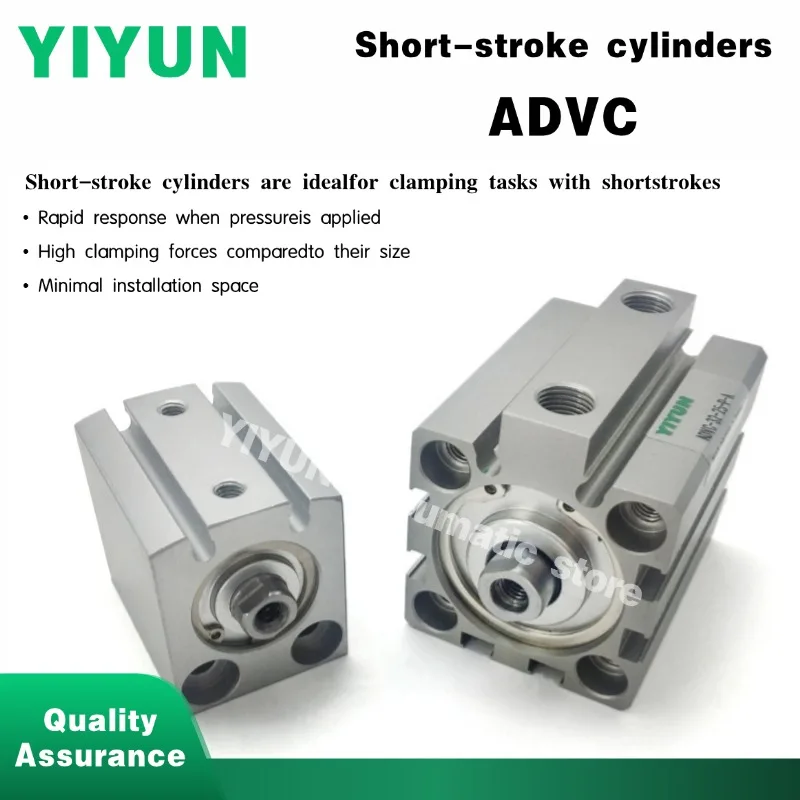 

YIYUN ADVC-50 63 80-10 15 20 25A I-P-A Короткоходовые цилиндры серии ADVC Пневматические компоненты, инструменты