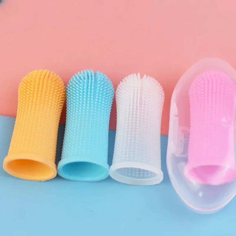 Hond Vinger Super Zachte Tandenborstel Tanden Reinigen Slechte Adem Zorg Niet-giftige Siliconen Tandenborstel Tool Hond Kat Reinigingsbenodigdheden