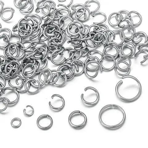 200pcs Stainless Steel Open Jump Rings Connectors 3/4/5/6/7/8/10mm for DIY Bracelets Jewelry Making Materials Supplies Wholesale