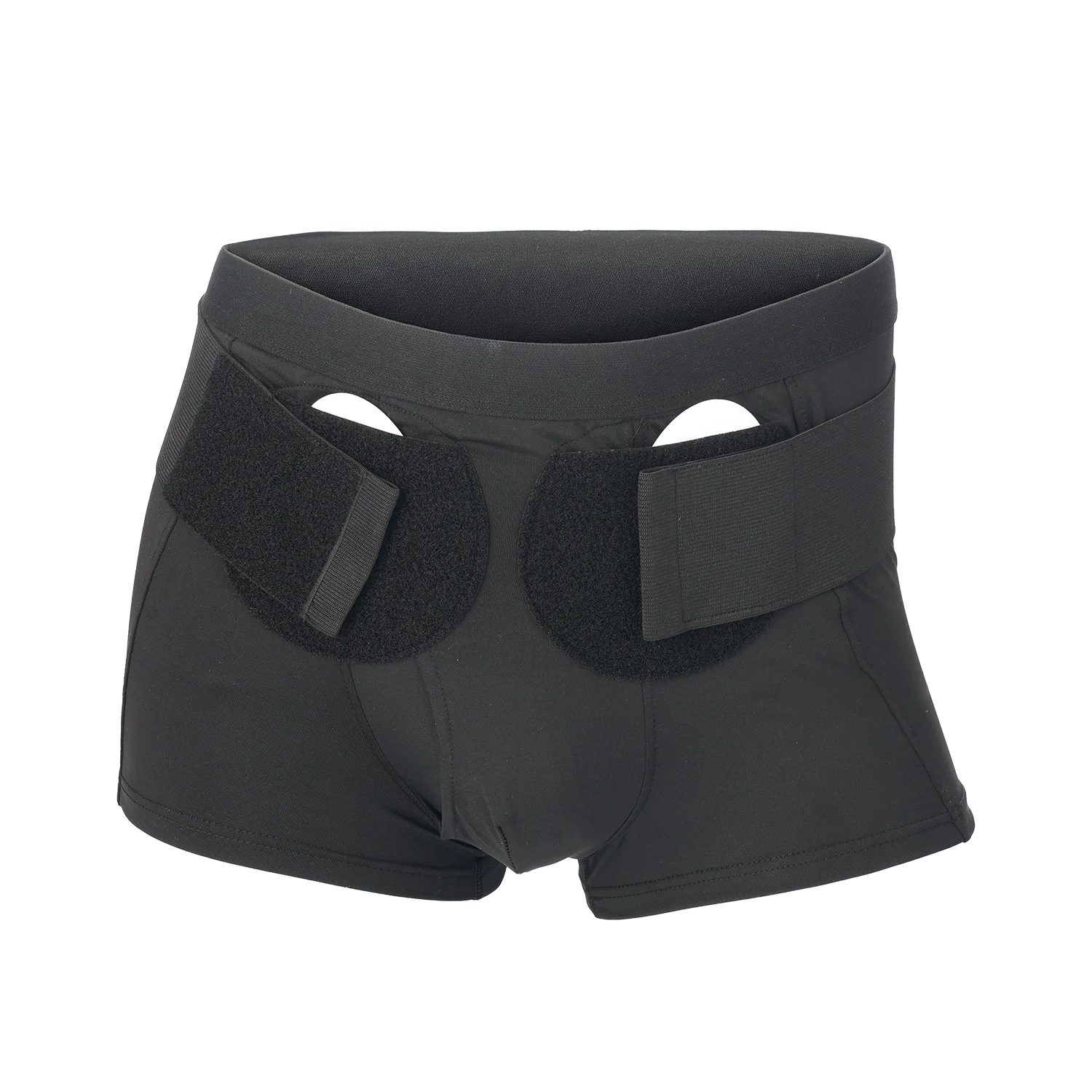 Inguinal Area Recovery Boxer Shorts Adjustable Waist Side Cross Band Removable Pad Ease Pain for Long Term Post Op Use