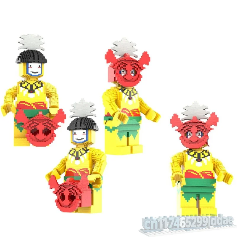 2736PCS Tropical Wizard Character Building Blocks Model Fantasy Island Costume DIY Assembly Toy Display Collection Creative Gift