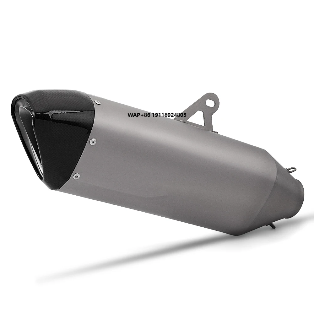 60 مللي متر دراجة نارية العادم الخمار الألياف الهروب ل Ninja400 ZX6R RSV4 MT07 R1 CB1000R GSXS1000 ZX10R