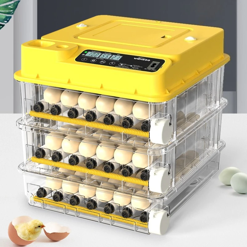 Egg Incubator Smart Temperature Control Automatic Brooder Chicken Ducks Pigeon Incubators Household Poultry Hatch Equipment