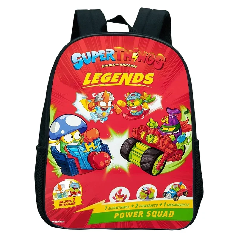 Superthings Legends Print School Backpack For Preschool Boys Girls Hight Quality Childcare Bags Cartoon School Bags