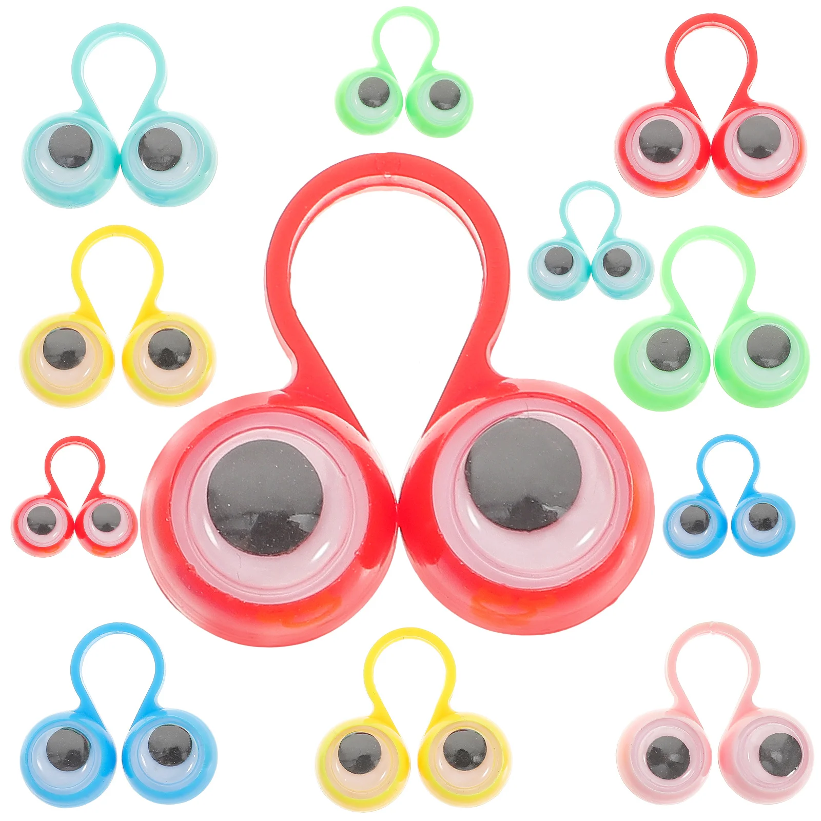 

25Pcs Big Eyes Finger Plaything Plastic Educational Kids Accessory Interactive Learning Game for Creativity Development