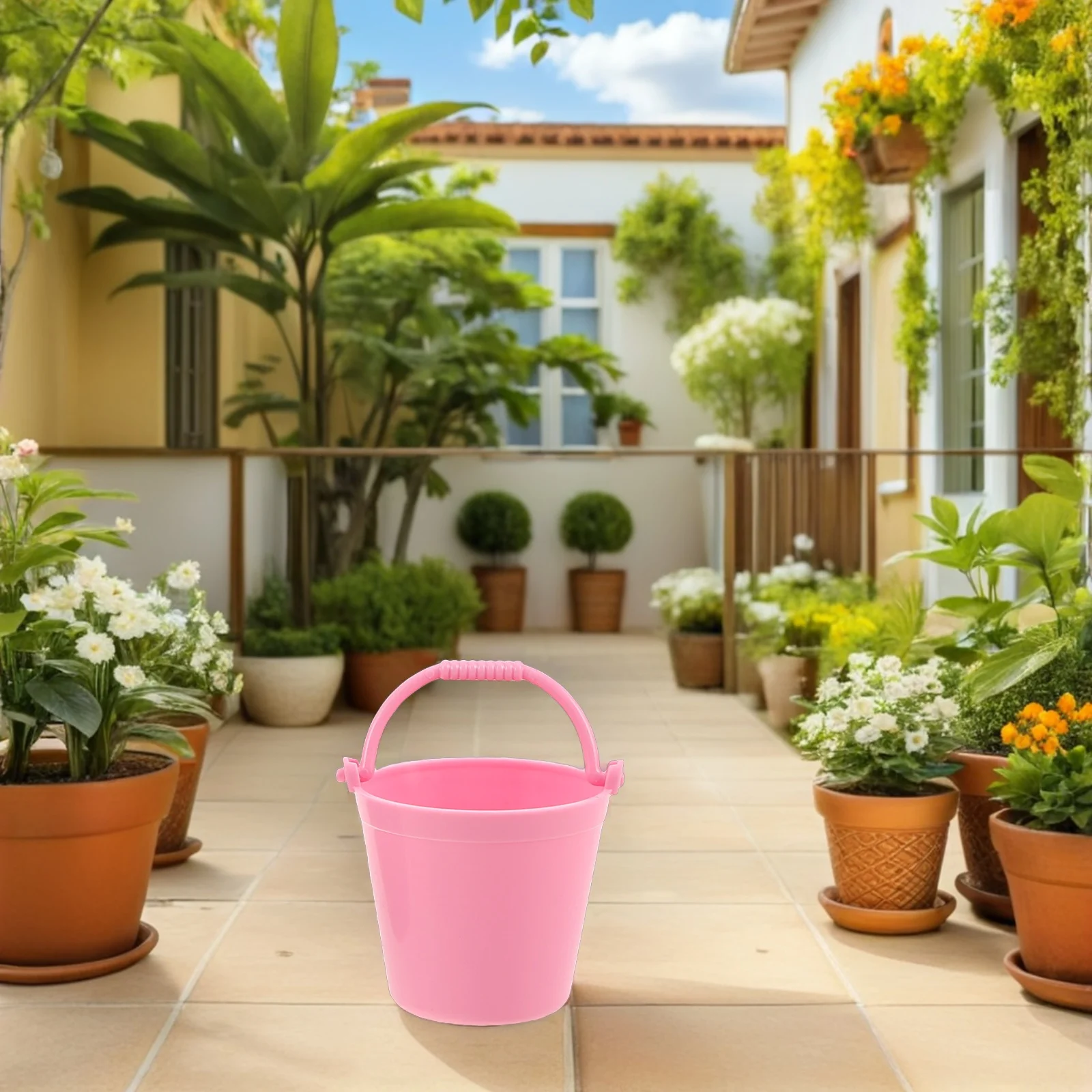 

1Set Miniature Bucket and Watering Can Kids Gardening Tools Compact Size for Small Spaces Fun Educational Activity for Nature