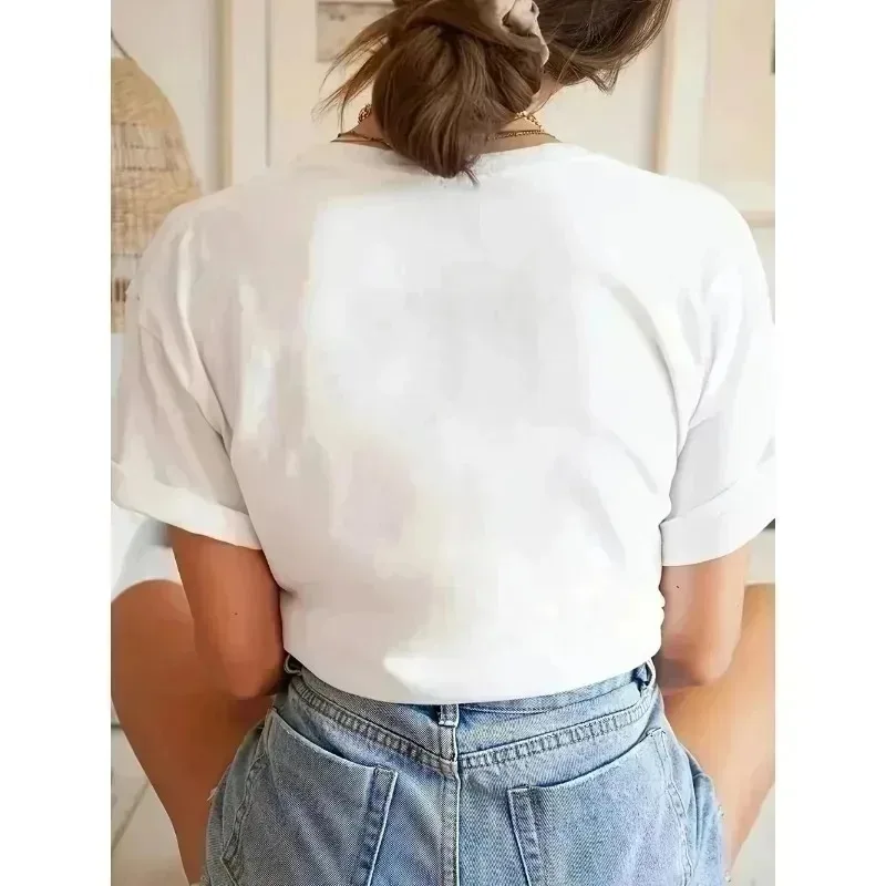 قميص ديزني ميكي والأصدقاء ميني ماوس الكلاسيكي ذو صورة عائلة ديزني لاند، تي شيرت مملكة سحرية، قميص WDW Epcot Theme Park