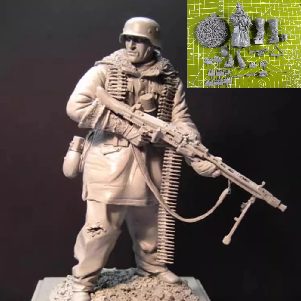 

1: 16 Casting Resin Model Grey Kit Halding Kharkov Frontline Soldier Model Requires Assembly Unpainted