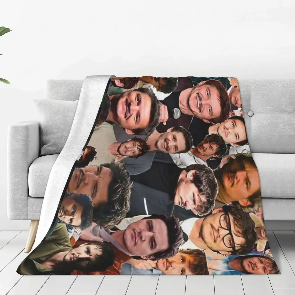 Pedro Pascal Photo Collage blankets Warm Flange blankets Soft and comfortable blanket picnic blanket birthday gift