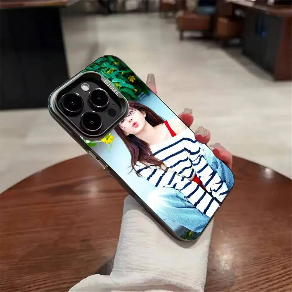 Playful lovely Girl Lulu Z-Zhao Lusi Phone Case For iPhone 17,16,15,14,13,12,11 Plus,Pro Max,XS,Colored Silver Plated  Cover