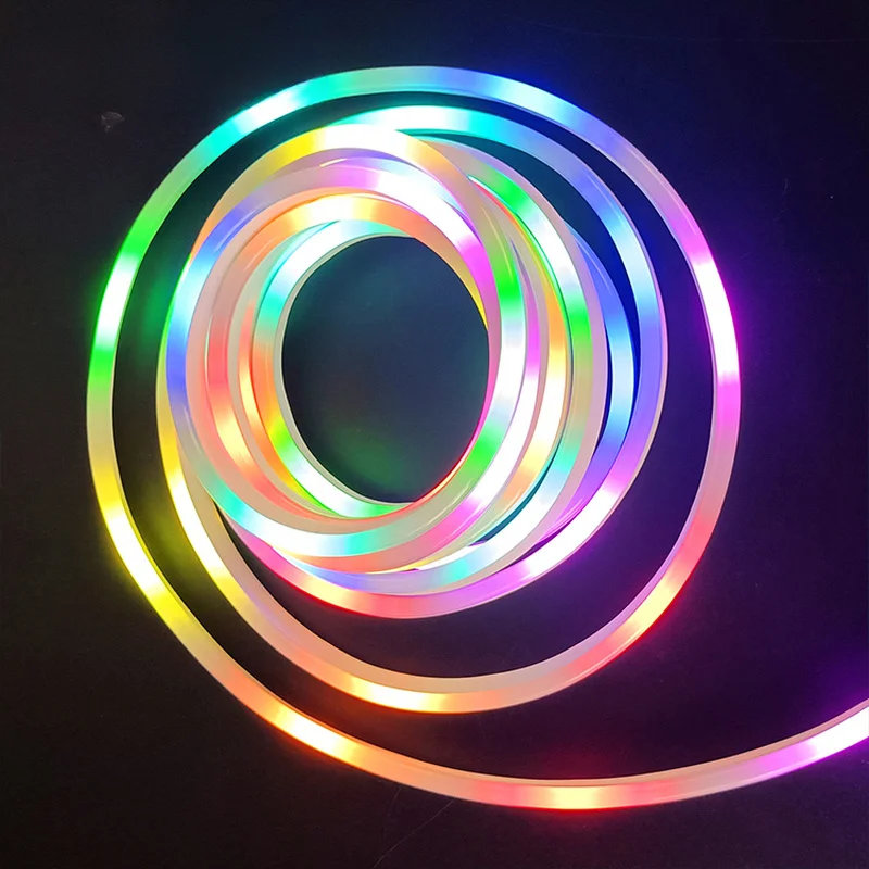 High Brightness RGB LED Neon Strip Light Waterproof Flexible Color Changing for Indoor Home Decor view 4