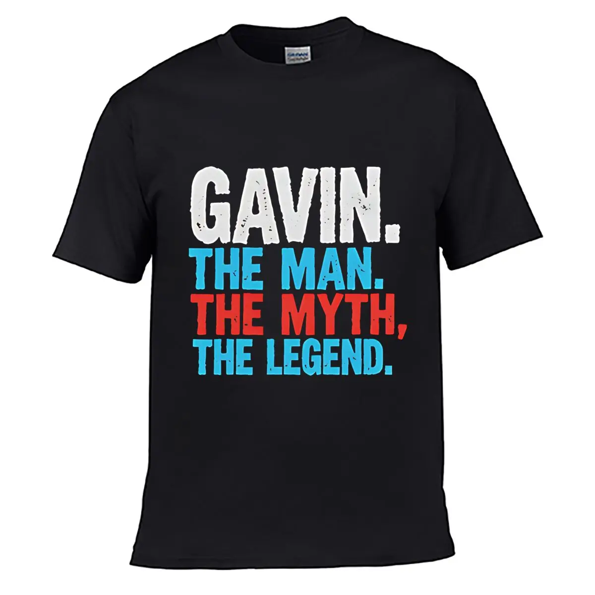 Gavin The Man Myth Legend Loose Vintage Distressed Washed Casual Tee