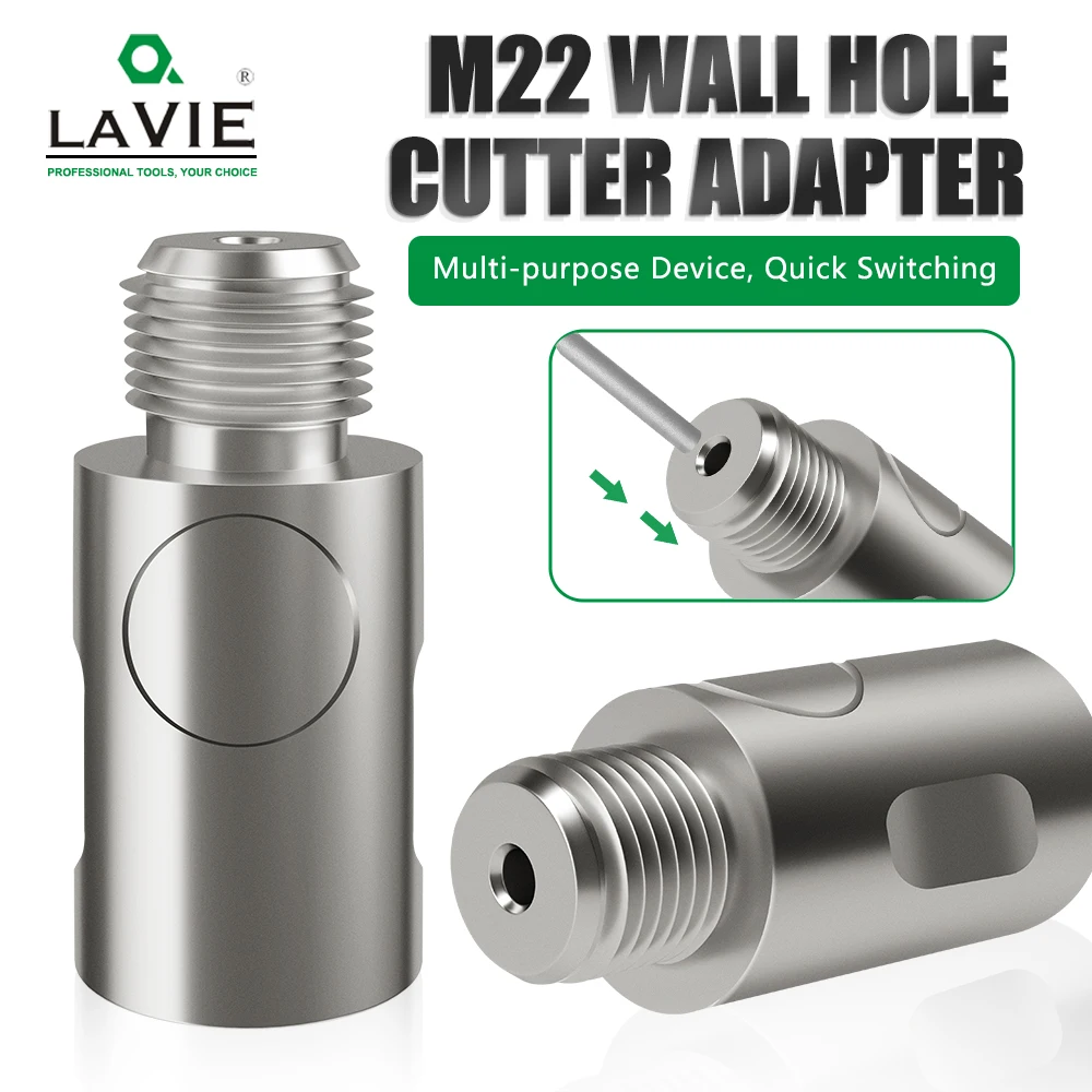 

LAVIE M22 Extension Rod Quick Change Adapter Home Renovation Center Drill System Convenient Operation Metal Material JG002