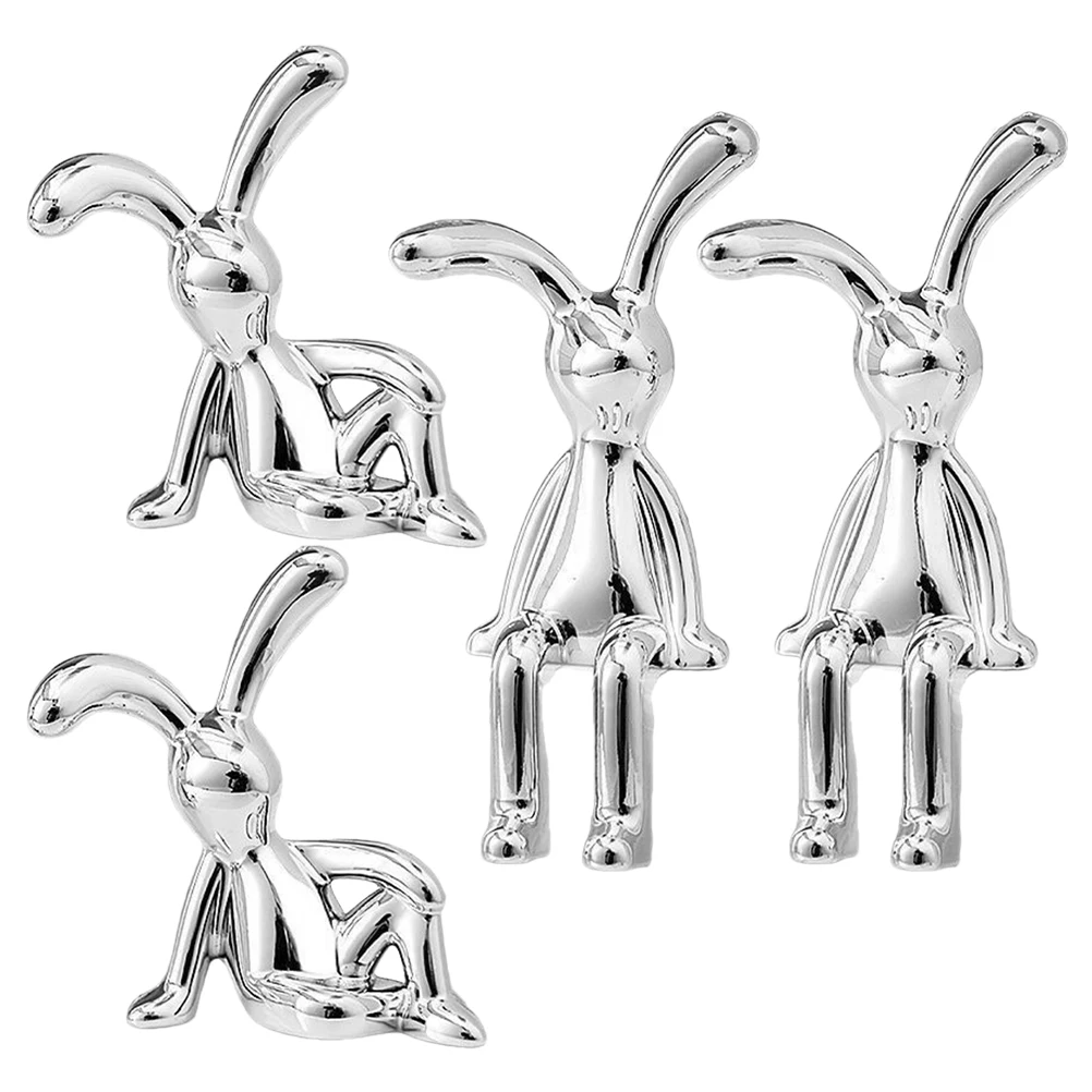 

Bunny Decorative Ornaments Figurine Bunnies Sculpture Decoration Figurines