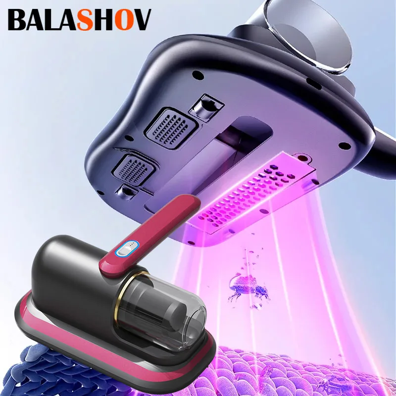 Wireless Great Suction Mite Remover Portable Handheld Ultraviolet Sterilization Machine for Home Bedding Mattress Vacuum Cleaner