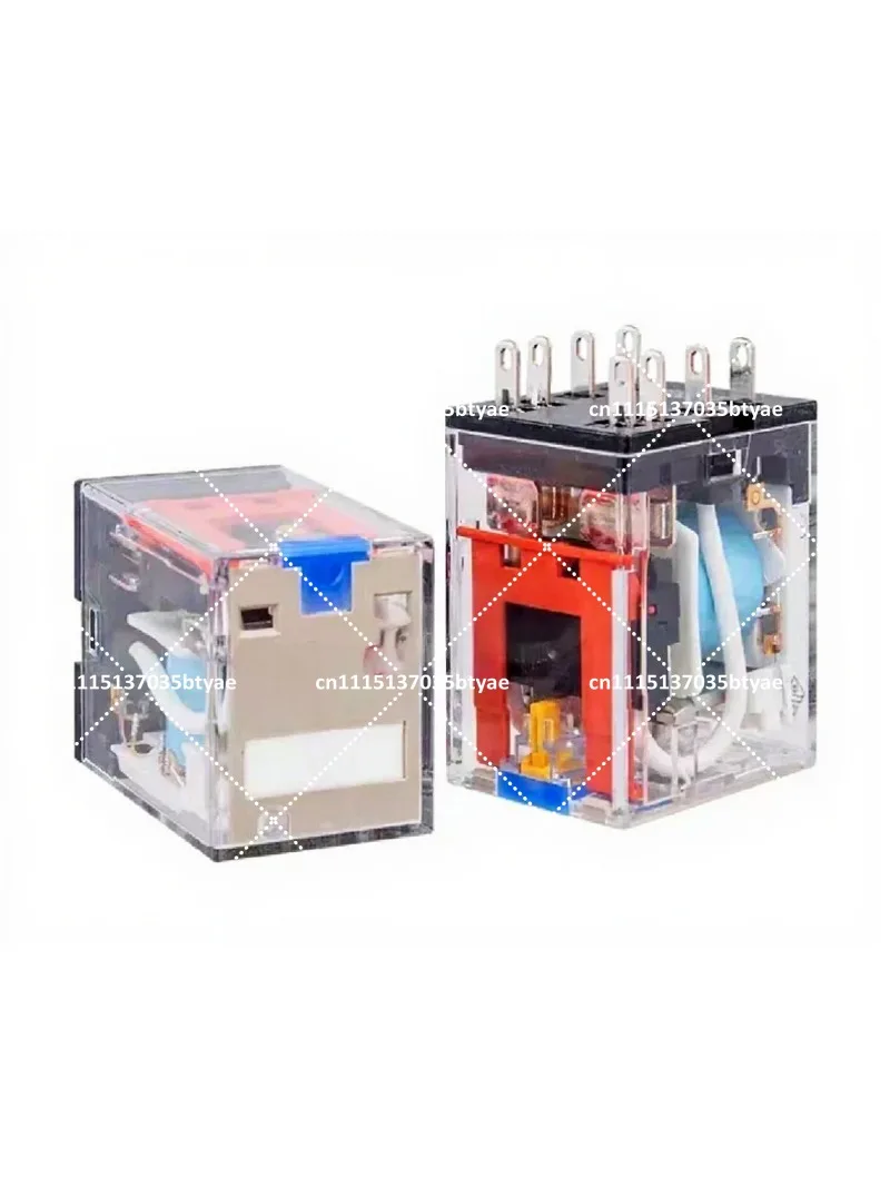 5Pcs MY2IN MY4IN DC24 AC240 Power Relay 8-Pin DPDT Electromagnetic Relay for Industrial Control