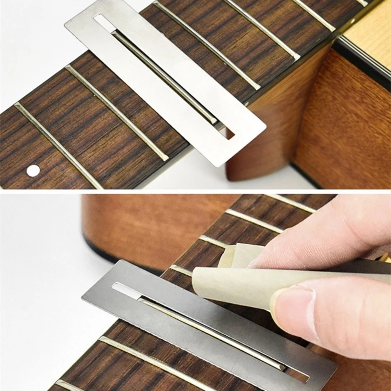 2Pcs/set Guitar Fingerboard Guards Set Metal Guitar Bass Guitar Fingerboard Guard Luthier Tools Kits Fretboard Protector